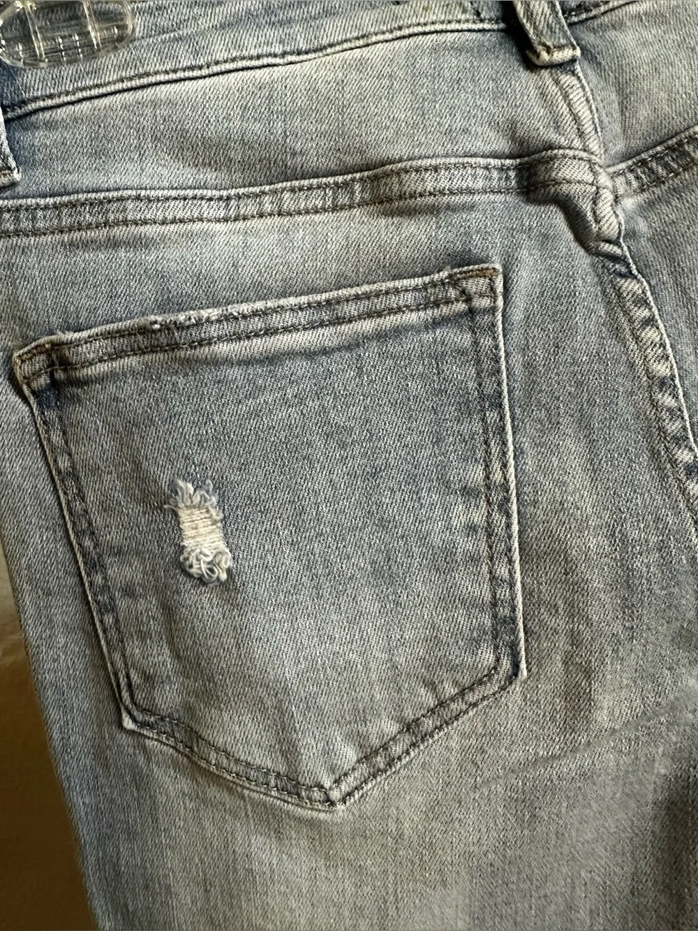 NWT Risen Jeans Distressed Denim Bermuda Shorts